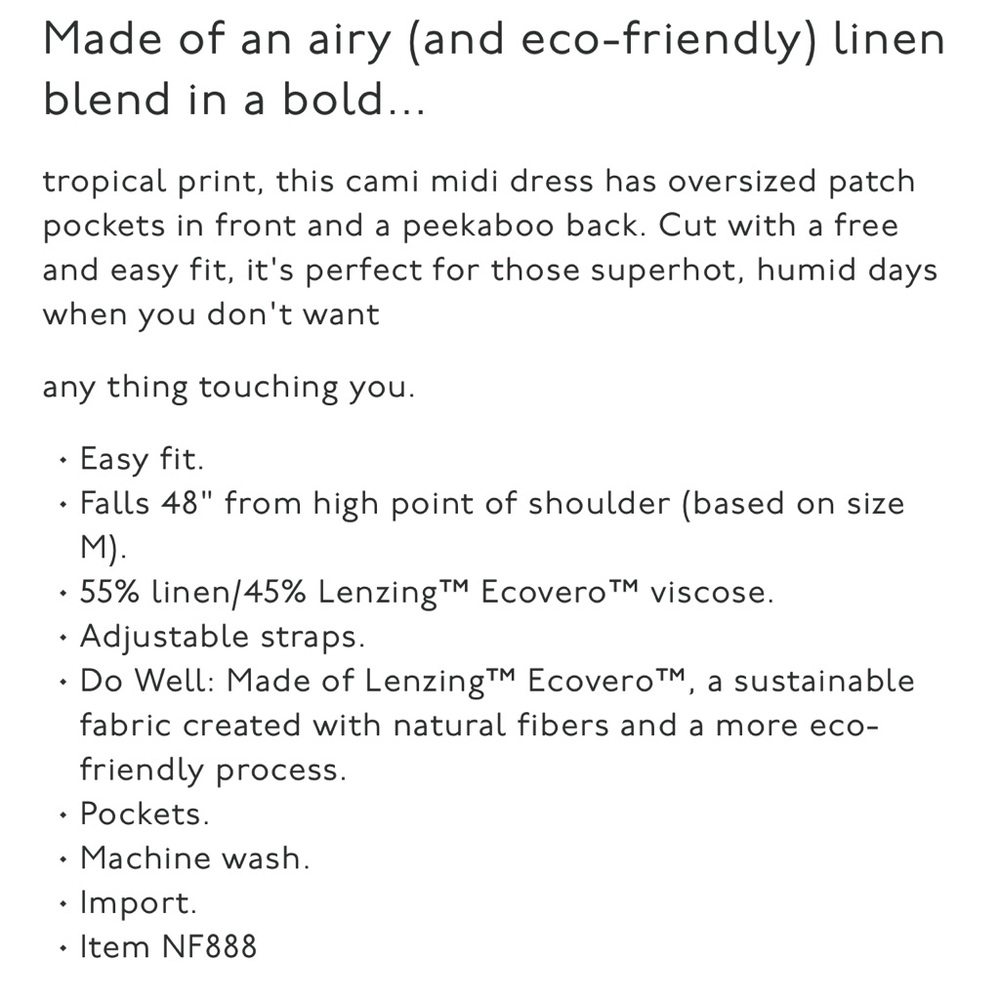 Madwell Linen Blend Midi Dress - Picture 10 of 10